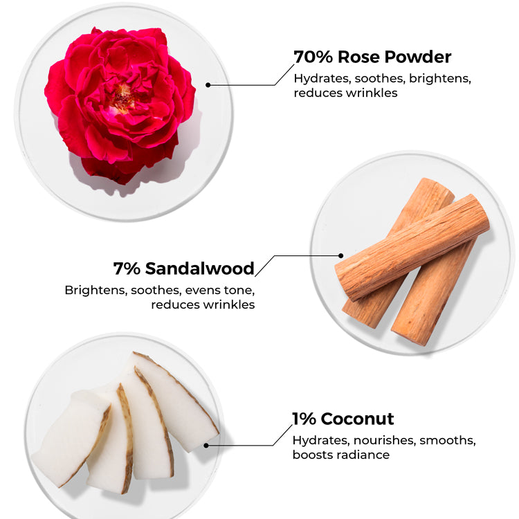 Rose Powder Face Wash For Youthful Skin 30g