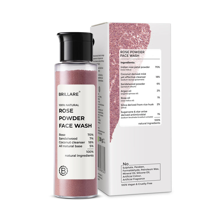 Rose Powder Face Wash For Youthful Skin 30g