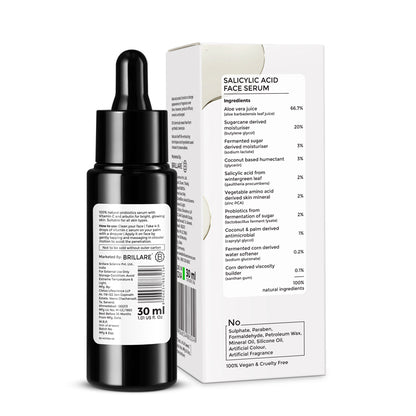 2% Salicylic Acid Face Serum for  Acne-Prone Skin