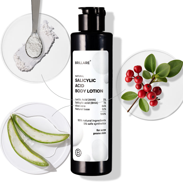1% Salicylic Acid Body Lotion for Acne-Prone Skin
