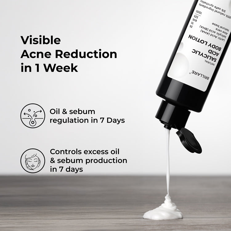 1% Salicylic Acid Body Lotion for Acne-Prone Skin