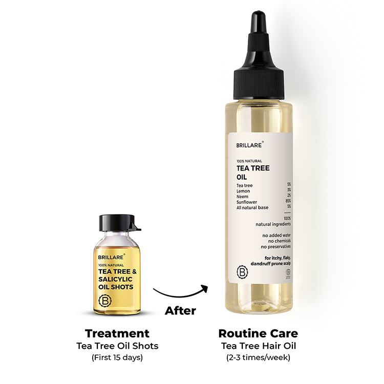 Brillare Tea Tree OIl can be used after Tea Tree &amp; Salicylic Oil Shots as a maintenance oil. 