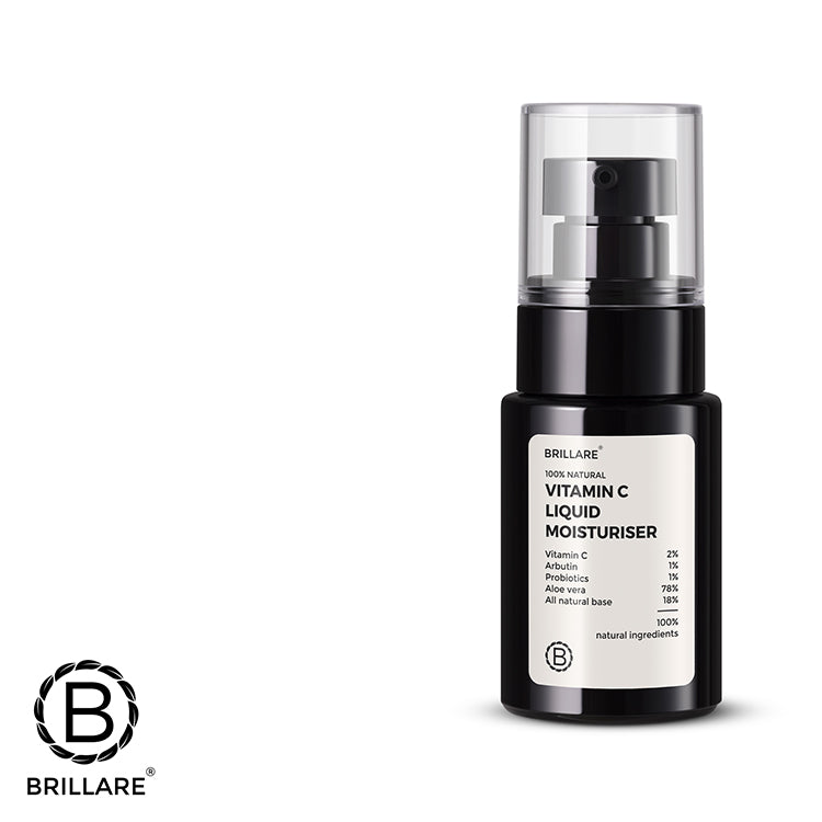 Vitamin C Liquid Moisturiser with Brillare Logo