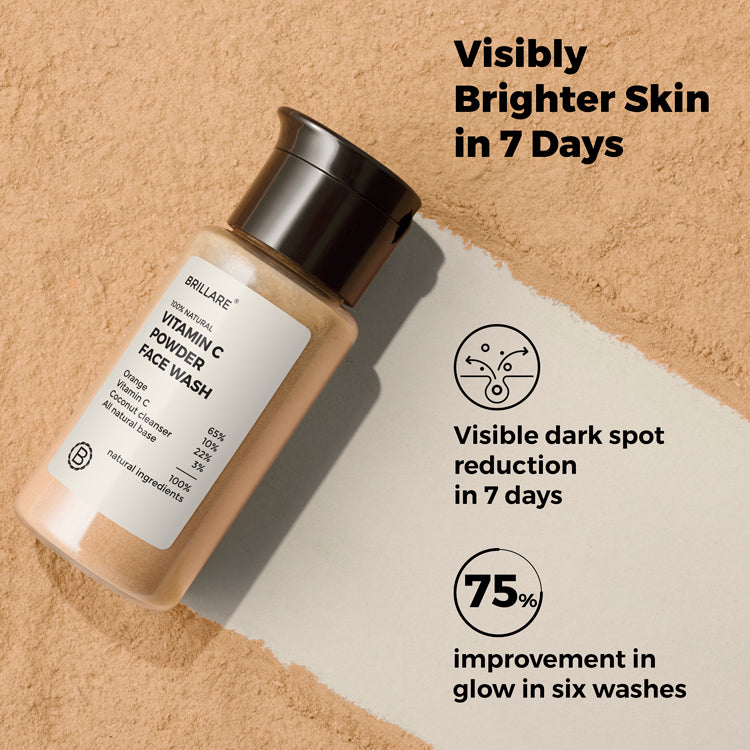 Vitamin C Powder Face Wash For Bright, Glowing Skin