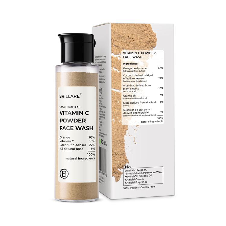 Vitamin C Powder Face Wash For Bright, Glowing Skin, 30g