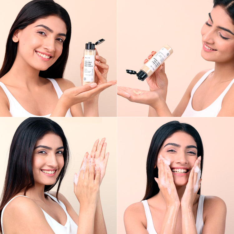 Vitamin C Powder Face Wash For Bright, Glowing Skin, 30g