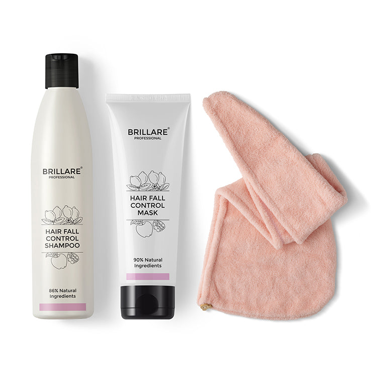 Hair Fall Kit Brillare Anti Hair Fall Kit | Free Hair Wrap | Hair Fall Shampoo & Mask ...