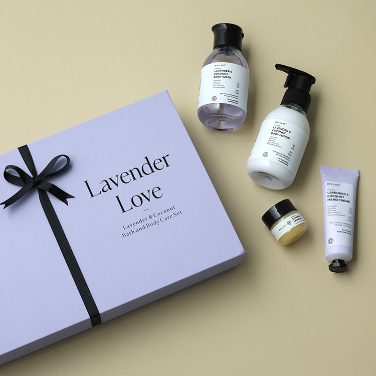 Lavender Bath and Body Care Gift Set | Brillare | Premium Self