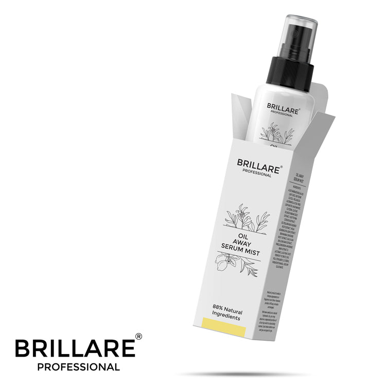 Brillare Professional Oil Away Serum Mist with the Brillare Logo