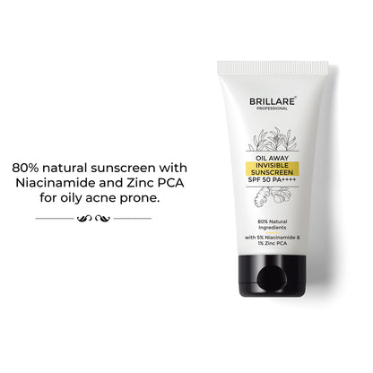Oil Away Invisible Sunscreen with SPF50