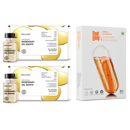 Rosemary oil Shots Pack of 2 with Scalp Food