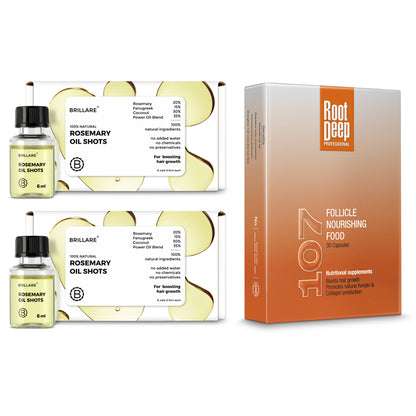 Rosemary oil Shots Pack of 2 with Scalp Food