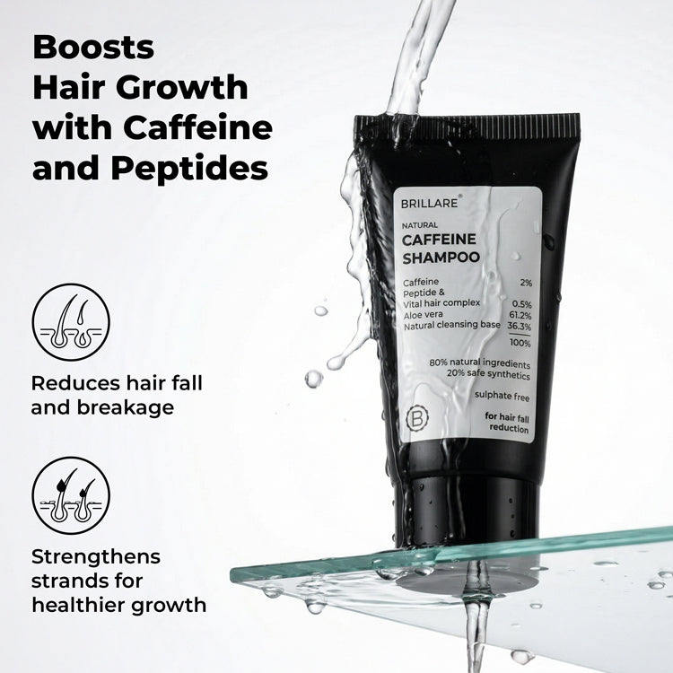 Mini Caffeine Shampoo For Reducing Hair Loss And Breakage (12ml)