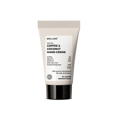 Mini Coffee &amp; Coconut Hand Creme for Energized &amp; Moisturised Skin (15 gm)