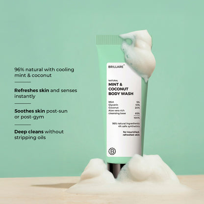 Mini Mint &amp; Coconut Body Wash (20ml)