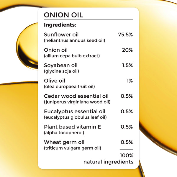 Onion Hair Oil for Hair Fall Reduction