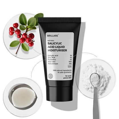 Mini Salicylic Acid Liquid Moisturiser for oily, acne prone skin (10ml)