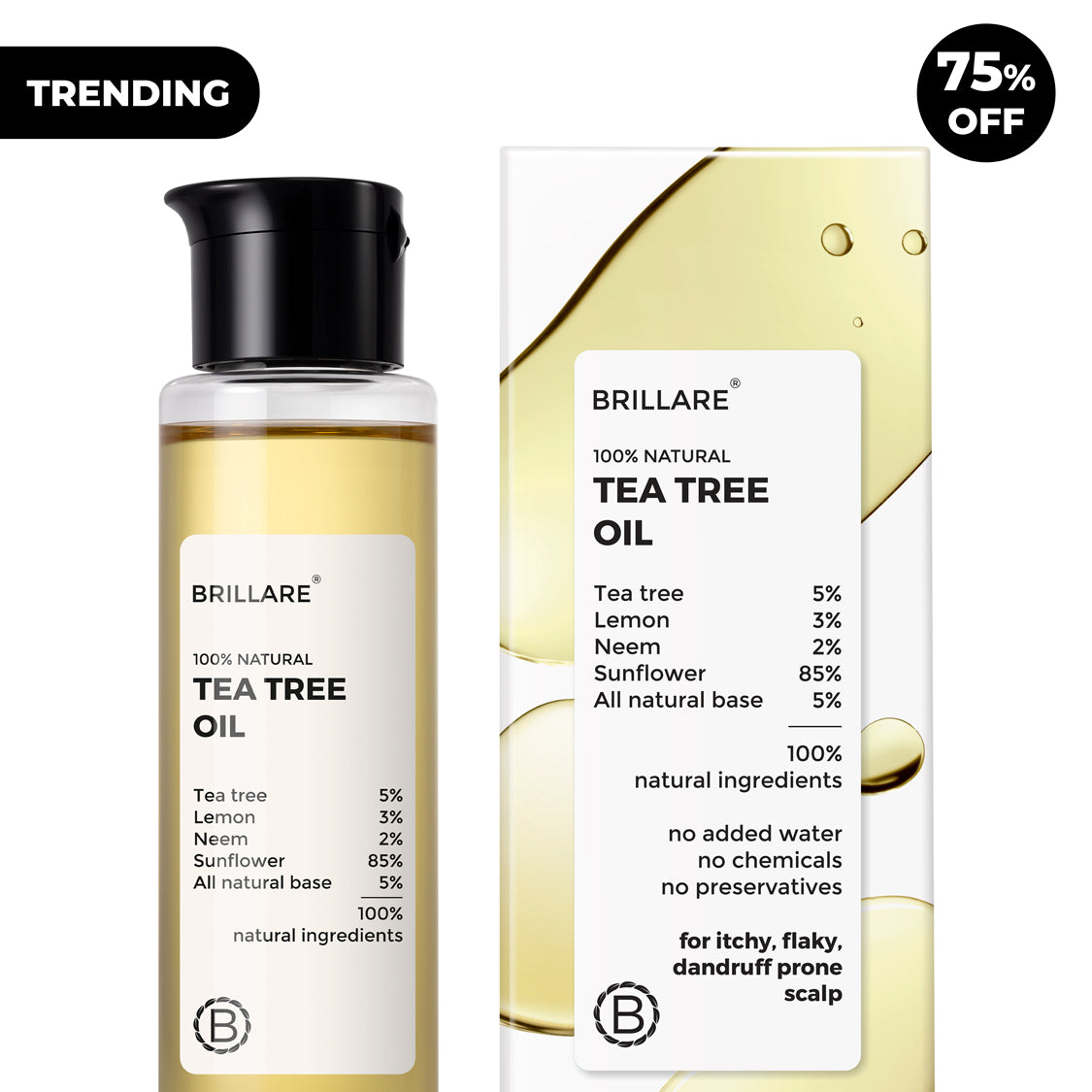 Tea Tree Hair Oil for Dandruff Control