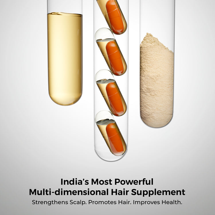 Root Deep Complete Scalp Food For Hair Fall Reduction, Hair Strengthening &amp; Essential Nutrition (30 Day Supply)