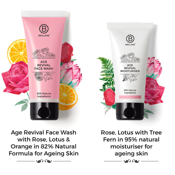 Age Revival Face Wash & Moisturiser with Yellow Pouch