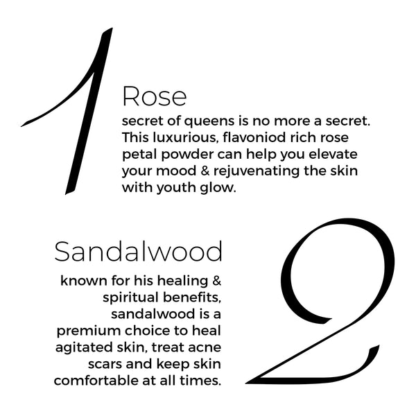 Rose Powder Face Wash Combo For Ageing Skin