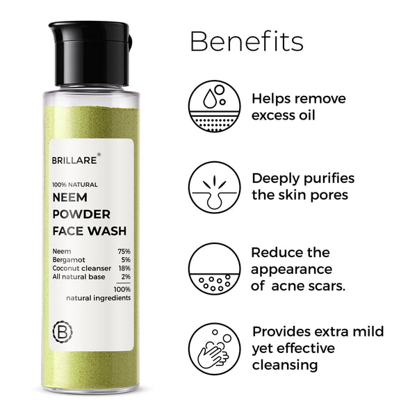 2% Salicylic Acid Face Serum & Neem Powder Face Wash (30g) Combo for oily, acne-prone skin
