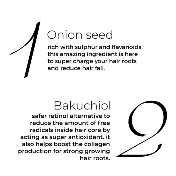 Onion & Bakuchiol Oil Shots For Hair Fall Reduction