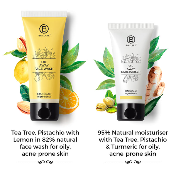 Oil Away Face Wash & Moisturiser with Yellow Pouch