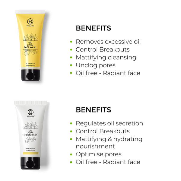 Oil Away Face Wash & Moisturiser with Yellow Pouch