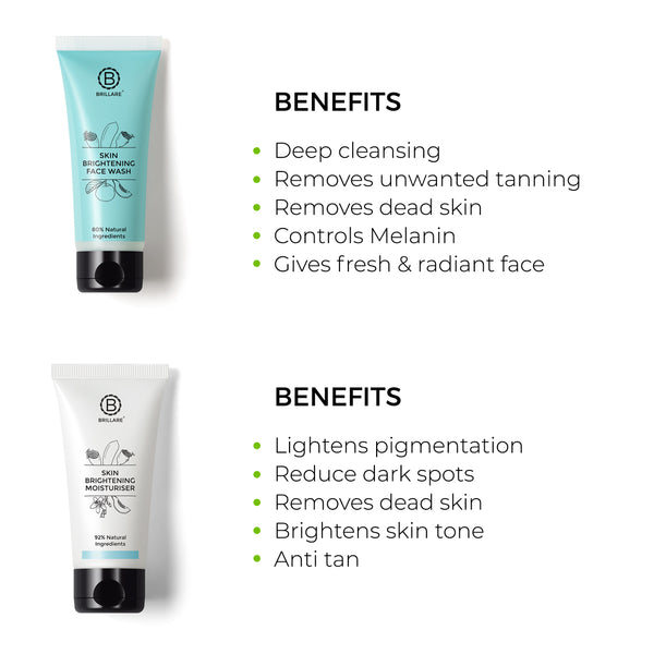 Skin Brightening Face Wash & Moisturiser