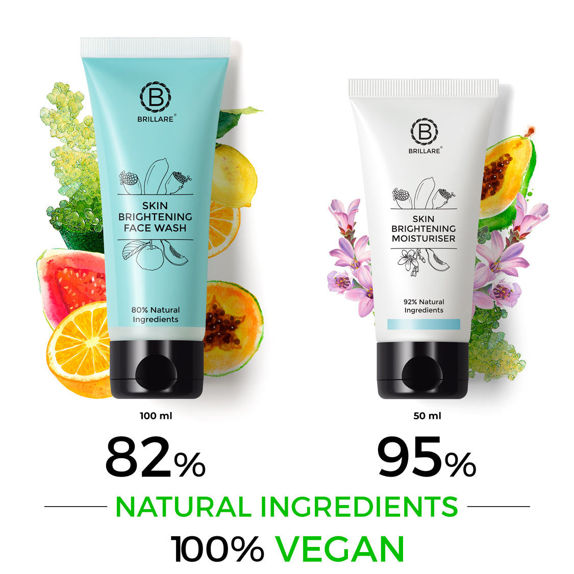 Skin Brightening Face Wash & Moisturiser